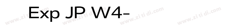 夢ノ角ゴ Exp JP W4字体转换